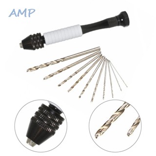 ⚡NEW 8⚡Hand Drill Non-slip Plastic Portable White 0.5-2mm 1pc/11pcs Drill Bits