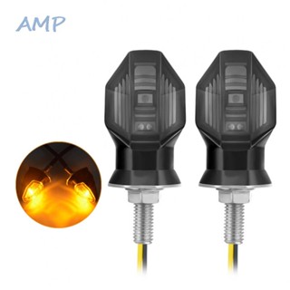 ⚡NEW 8⚡Turn Signal Light Signal Indicator Universal 2 Piece Amber Bike Blinker Lights