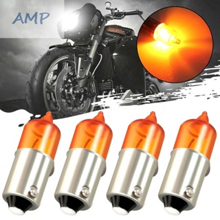 ⚡NEW 8⚡4pcs/set Motorcycle Mini Indicator Bulbs Halogen BA9S Base Amber 12V 23W