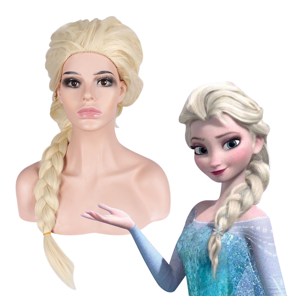 คอสเพลย์ Aisha วิกผมเจ้าหญิง Aisha อะนิเมะ Frozen Princess Aisha วิกผมถักเปีย สีทองอ่อน สําหรับผู้หญิง ผู้ชาย