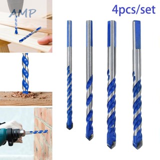 ⚡NEW 8⚡Drill Bit 4PCS Multipurpose Tile Wood Metal Masonry Glass Wall Brick Kit