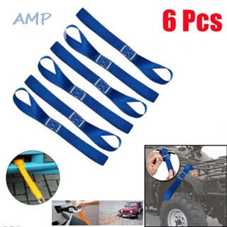 ⚡NEW 8⚡6 Pcs Nylon Soft Loop Ratchet Luggage Straps Tie Down Straps 30.5CM Motorcycle