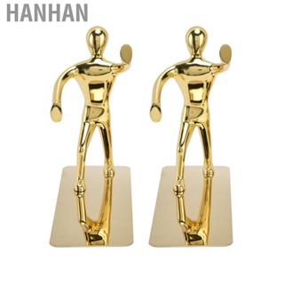 Hanhan Stainless Steel Man Bookends Prevent Slipping Kung Fu Home Decor YG