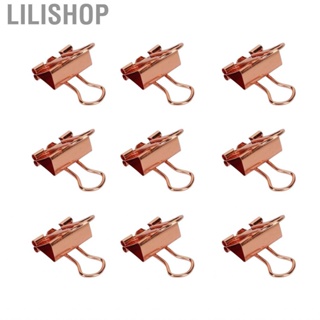 Lilishop Paper Clamps  Convenient Binder Clips Metal 12pcs Hollow Long Tail for Office Documents