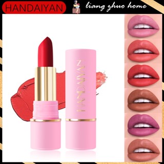 Handaiyan ลิปสติก ลิปกลอส เนื้อแมตต์ กํามะหยี่ กันน้ํา ติดทนนาน 10 สี