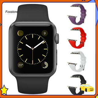 [Fx] สายนาฬิกาข้อมือ ยืดหยุ่น ระบายอากาศ แบบเปลี่ยน สําหรับ Apple Watch 1 2 3 4 5 6 SE