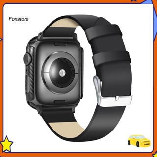 [Fx] เคสนาฬิกาข้อมือคาร์บอนไฟเบอร์ ทนทาน ใช้ซ้ําได้ สําหรับ Apple Watch 1 2 3 4 5 6 7 se