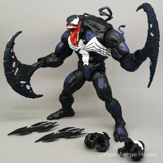 โมเดลฟิกเกอร์ Spider-man Venom Slaughter Agent ขนาด 23 ซม. แฮนด์เมด ของขวัญวันเกิด ของเล่นสําหรับเด็กผู้ชาย 2 Q9XV