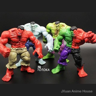 โมเดลฟิกเกอร์ Hulk แฮนด์เมด 4 ZOVT ขนาด 12 ซม. สีแดง ของเล่นสําหรับเด็ก