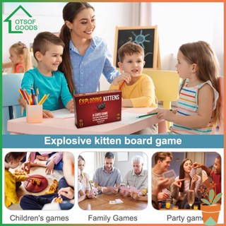 ✿ ล็อตซอฟกู้ด ✿  Exploding Kitten Original Edition การ์ดเกม - การ์ดเกม สําหรับเด็ก ผู้ใหญ่ วัยรุ่น