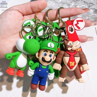 Augustina พวงกุญแจ จี้ตุ๊กตา Mario Bros ของขวัญคริสต์มาส สําหรับตกแต่งกระเป๋า