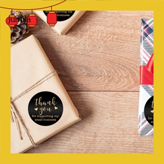 [JU] สติกเกอร์ซีล ลาย Thank You ขนาดเล็ก สําหรับตกแต่งซองจดหมาย ร้านเค้ก DIY 1 ม้วน