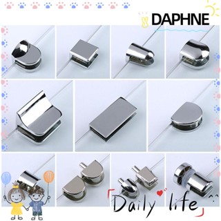 Daphne แคลมป์หนีบกระจกนิกเกิล ทนทาน สําหรับชั้นวาง 6-12 มม. 1 ชิ้น