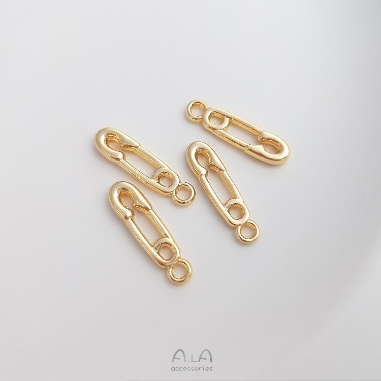 【❤️เครื่องประดับ DIY❤️】จี้คลิปหนีบกระดาษ ทอง 14k แฮนด์เมด DIY อุปกรณ์เสริม สําหรับต่างหู ไหปลาร้า [จี้ชาร์ม/จี้/จี้สร้อยคอ/จี้ ทองคํา/จี้ทองคําแท้/เครื่องประดับสร้อย/เครื่องประดับสร้อยคอ/pendant]