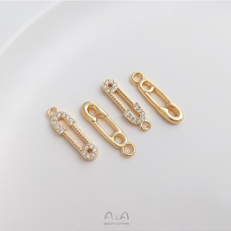 【❤️เครื่องประดับ DIY❤️】จี้คลิปหนีบกระดาษ ทอง 14k แฮนด์เมด DIY อุปกรณ์เสริม สําหรับต่างหู ไหปลาร้า [จี้ชาร์ม/จี้/จี้สร้อยคอ/จี้ ทองคํา/จี้ทองคําแท้/เครื่องประดับสร้อย/เครื่องประดับสร้อยคอ/pendant]