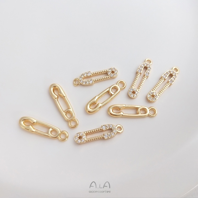 【❤️เครื่องประดับ DIY❤️】จี้คลิปหนีบกระดาษ ทอง 14k แฮนด์เมด DIY อุปกรณ์เสริม สําหรับต่างหู ไหปลาร้า [จี้ชาร์ม/จี้/จี้สร้อยคอ/จี้ ทองคํา/จี้ทองคําแท้/เครื่องประดับสร้อย/เครื่องประดับสร้อยคอ/pendant]