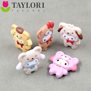 Taylor1 ฟิกเกอร์ PVC ลายการ์ตูน Melody Kitty Bear Melody Pachacco ของเล่นสําหรับเด็กผู้หญิง 5 ชิ้น