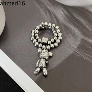 Ahmed Baer กําไลข้อมือ ชุบสเตนเลส รูปหัวใจ สไตล์เกาหลี สําหรับผู้หญิง
