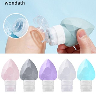 Wonda ขวดซิลิโคนรีฟิล สําหรับใส่โลชั่น เจลอาบน้ํา 80 มล. 2 ชิ้น