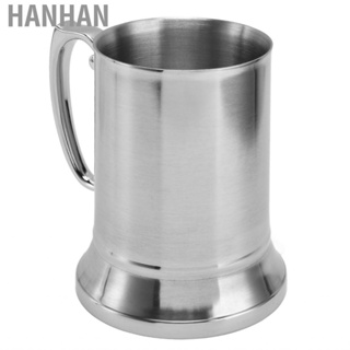 Hanhan Coffee Mug Double Layer Design Beer Beautiful Mirror Finish for Restaurants Bars Hotels