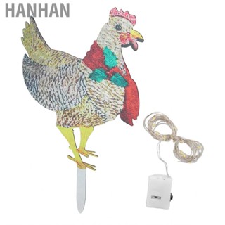 Hanhan Light Up Chicken  Iron Quick Weather Resistant Scarf  for Yard