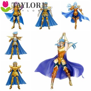 Taylor1 ฟิกเกอร์ PVC รูปการ์ตูนอนิเมะ Saint Seiya Camus Cancer Myth สีทอง ขนาด 19 ซม. ของเล่นสําหรับเด็ก