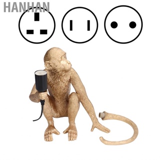 Hanhan Modern Monkey Holding Light Bulb Wall Fitting Vintage Filament  WT