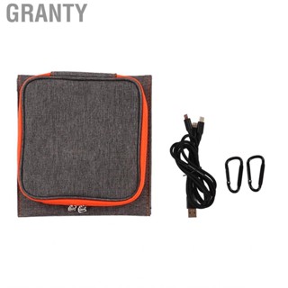 Granty 15W Foldable Solar Panel Three Folded Panels Folding Bag  for