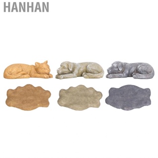 Hanhan Stone Pet Memorial Tombstone  Dog Commemorative Resin Gravestones