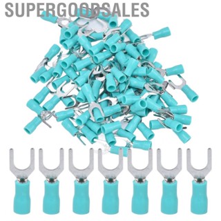 Supergoodsales 100Pcs Insulated  Spade Wire Connector U Type Electrical Crimp Terminal