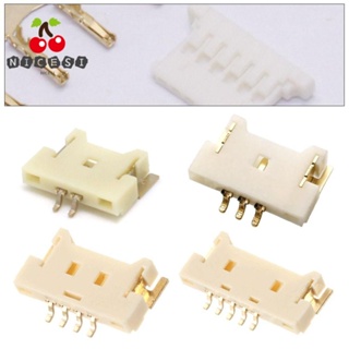 Nicesi ตัวเชื่อมต่อสายไฟ พลาสติก Mx1.25 มม. 2 3 4 5 พิน SMD Pin Header Mx1.25 มม. 10 ชิ้น