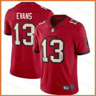 เสื้อกีฬาแขนสั้น ลายทีมชาติฟุตบอล Tampa Bay Buccaneers NFL Mike Evans No.13 YT3 TY3 สําหรับผู้ชาย และผู้หญิง