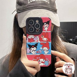 เคสโทรศัพท์มือถือหนัง TPU นิ่ม ผิวด้าน ลายภาพวาดสีน้ํามัน รูปคุโรมิ กันฝุ่น สีดํา สไตล์เกาหลี สําหรับ IPhone 14 Pro Max 11 12 11 Pro Max X 7Plus