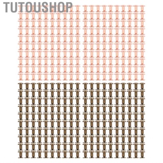 Tutoushop 200 Sets Book Binding Screw Curved Surfaces Bookbinding Flat Head Stud