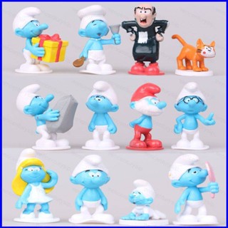 Gp1 ตุ๊กตาเค้กเด็กทารก ลายเอลฟ์ 12 Smurfs Les Schtro Blue Sister PG1