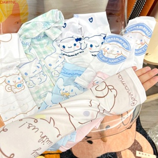 Dwayne ปลอกแขน ผ้าเรยอน กันแดด ป้องกันรังสียูวี ลายการ์ตูนกระต่าย Cinnamoroll สําหรับผู้หญิง