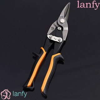 Lanfy กรรไกรตัดแผ่นโลหะดีบุก แบบตรง ยาว ทนทาน อเนกประสงค์