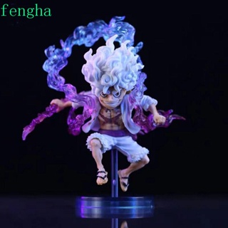 Fengha ฟิกเกอร์ PVC รูปปั้นลิง Luffy Gear 5 10 ซม. ของเล่นสําหรับเด็ก