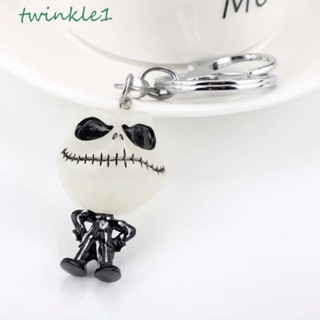 Twinkle1 พวงกุญแจ จี้กะโหลกผี 3D สําหรับตกแต่งฮาโลวีน