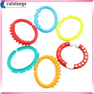 Caislongs ห่วงยางกัด ติดรถเข็นเด็กทารก สุ่มสี 18 ชิ้น