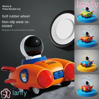 Lanfy รถจรวด รถไขลาน อวกาศ กด และไป รถของเล่น น่าทึ่ง พลาสติก การ์ตูนนักบินอวกาศ ของขวัญสําหรับเด็กผู้ชาย