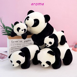 Aroma หมอนตุ๊กตาหมีแพนด้า แพนด้าน่ารัก ขนาด 15~50 ซม. ของเล่นสําหรับเด็ก