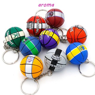 Aroma พวงกุญแจ จี้รูปบาสเก็ตบอล ขนาดเล็ก สําหรับห้อยตกแต่ง