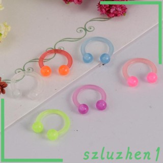 [Szluzhen1] จิวจมูกอะคริลิค ทรงกลม 14G สําหรับเจาะริมฝีปาก 20 ชิ้น