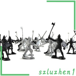 [Szluzhen1] ชุดรูปปั้นทหารเสมือนจริง ของเล่นสําหรับเด็ก 48 ชิ้น ต่อชุด