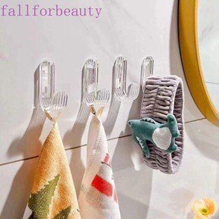 Fallforbeauty ตะขออะคริลิคใส อเนกประสงค์ สําหรับแขวนกุญแจ 6 ชิ้น