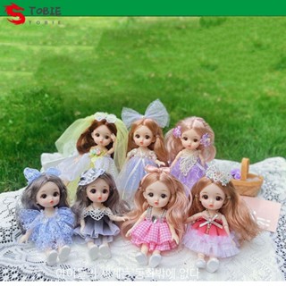 Tobie BJD ตุ๊กตาเด็กผู้หญิง ตา 3D ขนาดเล็ก 17 ซม. DIY สําหรับของขวัญวันเกิด