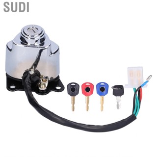 Sudi Motorcycle Ignition Switch Lock with 3 Colors Keys Fit for Honda Shadow VT600 VT400 VT750 Steed VLX 400