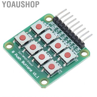 Yoaushop Button Key Keypad Board 2x4 Matrix 8 Push Micro Switch For  Microcomputer