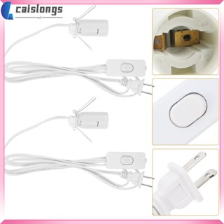 Caislongs ซ็อกเก็ตสวิตช์สายไฟ หลอดไฟ เกลือ Pvc E12 2 ชิ้น